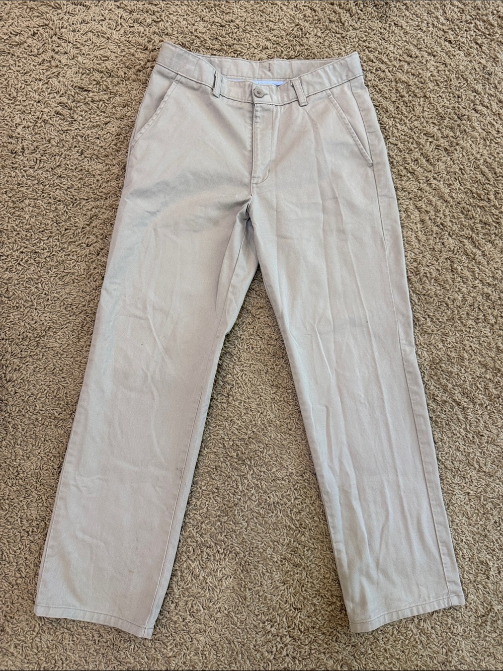 Men's Khaki Chino Pants - Classic Straight Fit